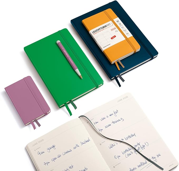 LEUCHTTURM1917 - Weekly Planner 2026, Softcover, Medium (A5), Spring Leaf (Jan 1 - Dec 31, 2026)