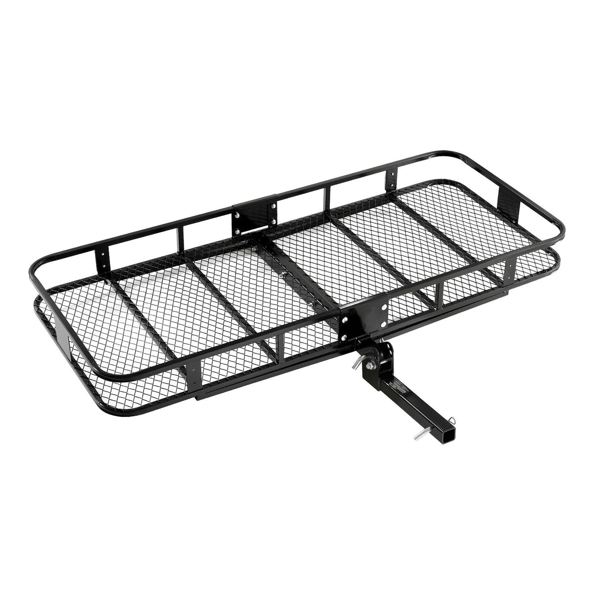 70" x 30" x 6", Hitch Cargo Carrier, 500 lbs Capacity Hitch Cargo Carrier with Nighttime Reflective Reminder, Folding Hitch Mount Cargo Carrier with Hitch Lock for 2" Receiver, Fit for SUVs
