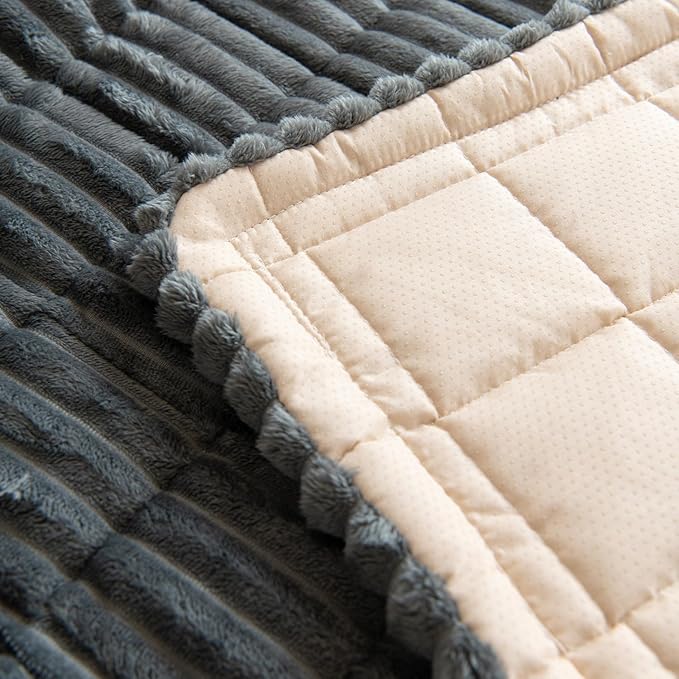 Non Slip Fuzzy Pet Couch Covers for Sofa, Washable Couch Cushion Covers for Large Dogs