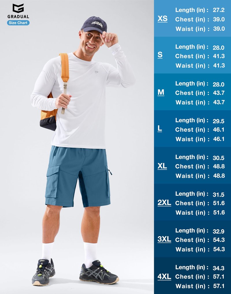 Men's Sun Protection Long Sleeve Shirts UPF 50+ Rash Guard for Men SPF UV Fishing Hiking Running Workout Athletic Shirt Dark Blue