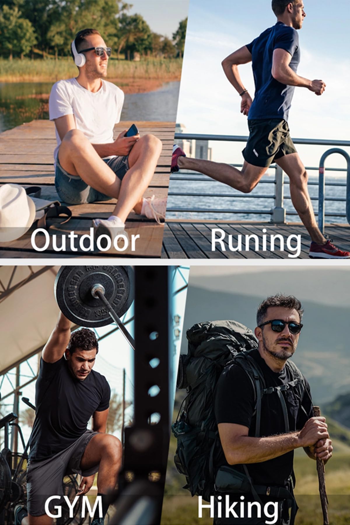 KINGFEN Men's Breathable Sun Protection Shirt Quick Dry Moisture Wicking Soft Comfortable Short Sleeve Outdoor Activewear Orange L