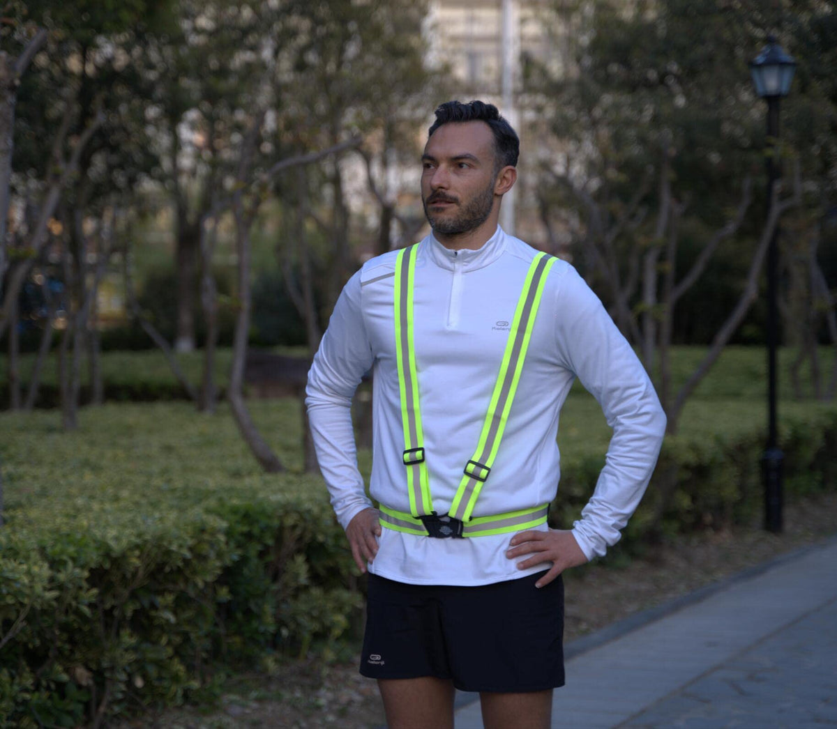 Dazonity High Visibility Safety Vest,10 Packs,Lightweight,Adjustable & Elastic Vest,Hi Vis Reflective Strips, Fit for Men & Women, Construction,Cycling, Runnning, Surveyor, (Yellow)
