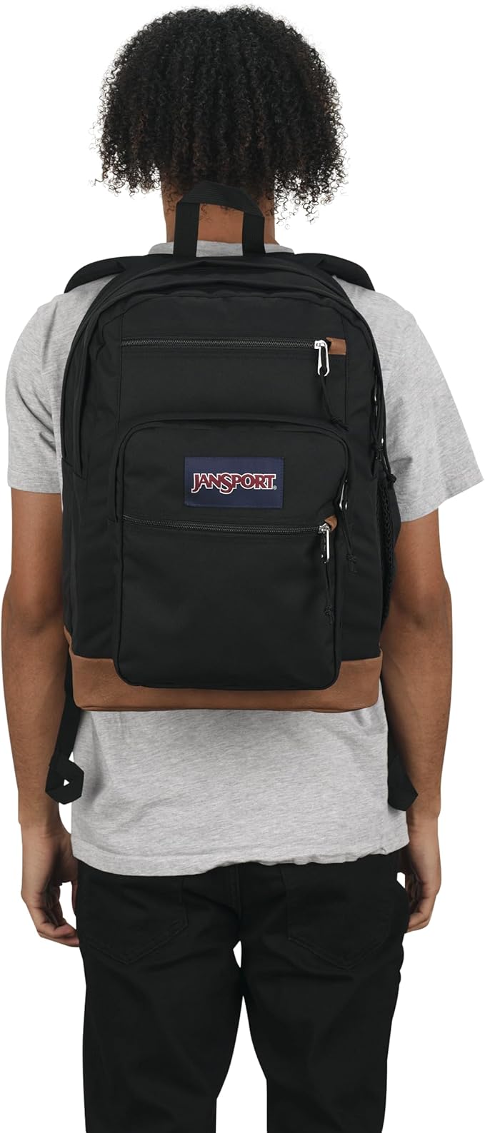 JanSport Cool Backpack, with 15-inch Laptop Sleeve - Large Computer Bag Rucksack with 2 Compartments, Ergonomic Straps, Black