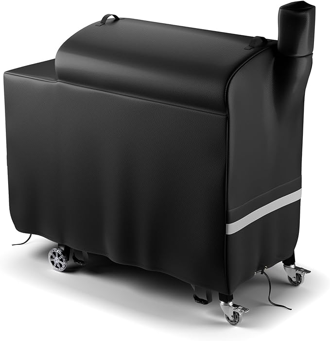 Grill Cover for recteq Flagship 1100, RT-1250, RT-700 & RT-680 | Heavy Duty Waterproof & Windproof | 600D Oxford Fabric with Reflective Strips 56x30x47 Inches
