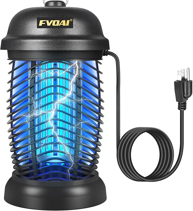 Bug Zapper Outdoor, Mosquito Zapper, Fly Zapper, Fly Traps, Mosquito Trap for Outdoor, 3 Prong Plug, ABS Plastic Outer