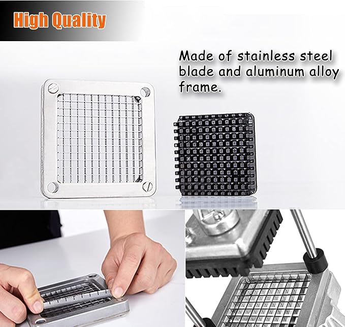 1/4" Replacement Dicer Chopper Blade with Pusher Block