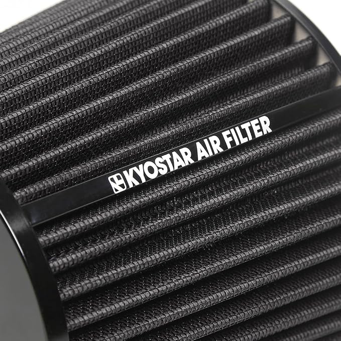 Universal 3/3.5/4" High-Flow Air Filter, Reusable Cone Cold Air Intake