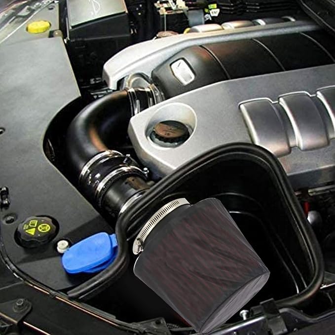 RYANSTAR 76mm 3" High Flow Round Tapered Cone Cool Air Filter Cleaner