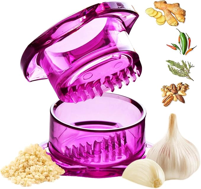 NexTrend Garlic Twister 4th Gen, green manual garlic mincer for ginger, herbs and nuts