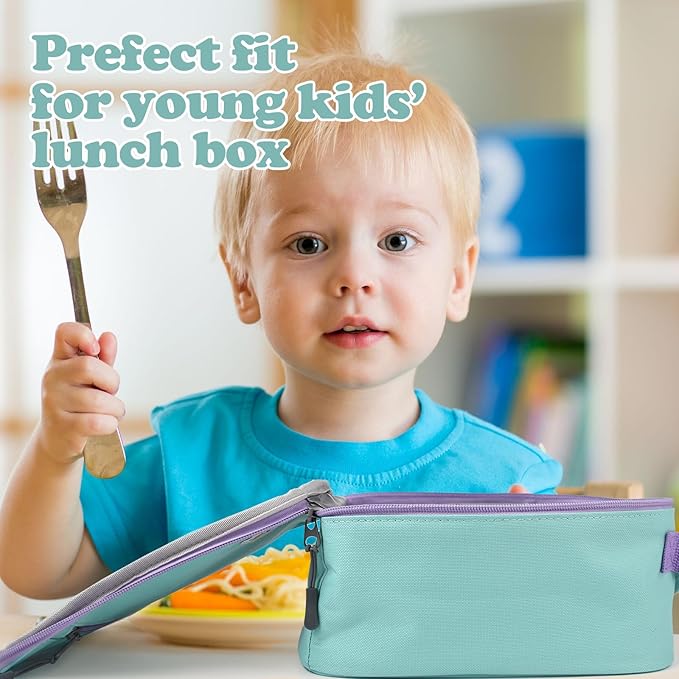 Lunch Box Kids,Premium Insulated Lunch Bag for Girls Boys,Soft Bag Mini Cooler Back to School Thermal Reusable Lunch Bag for Work School Picnic (Light Green)