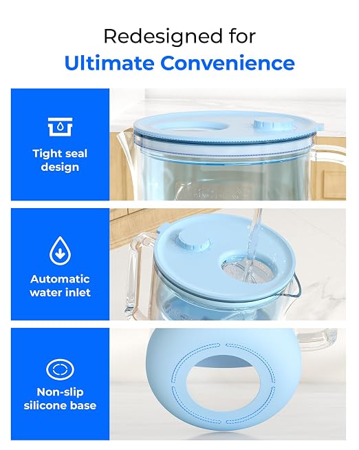 Waterdrop Glass Alkaline Water Filter Pitcher
