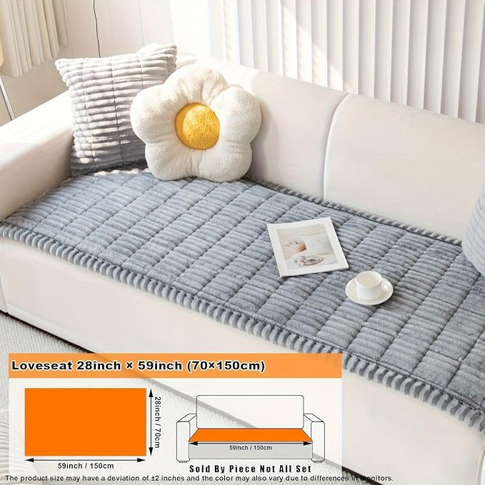 ZQFFB Pet Couch Cover Dogs Washable Non-Slip Couch Protector Pet Friendly Dog Mat for Couches and Sofas