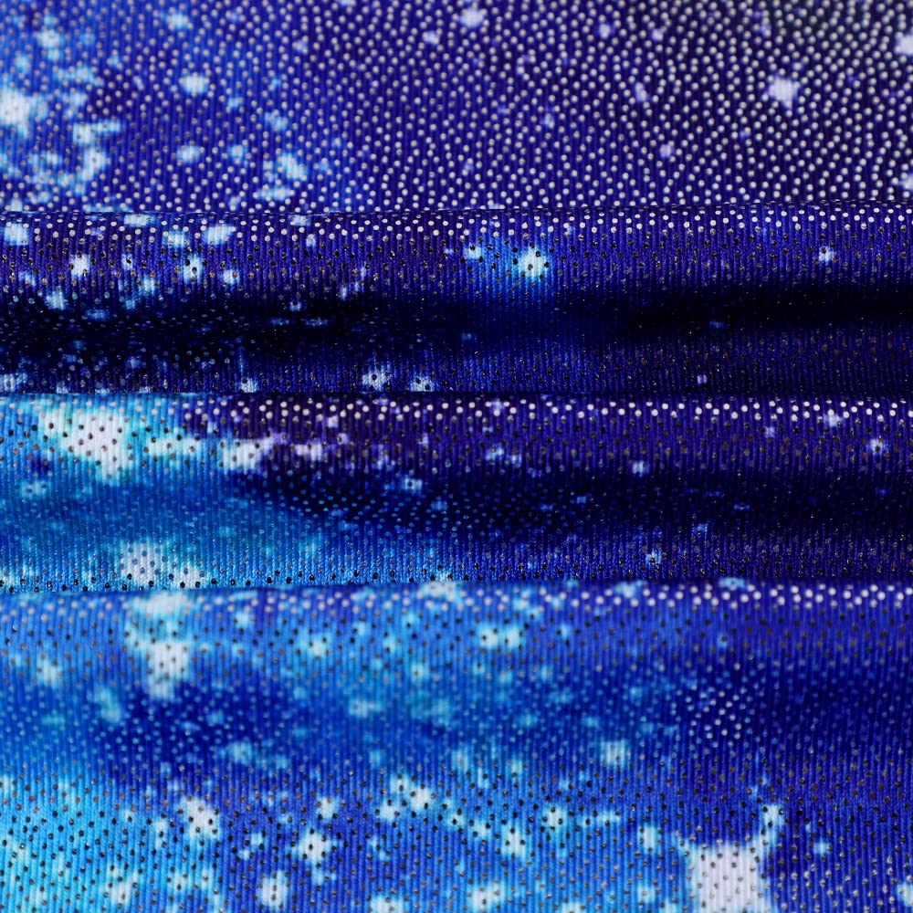 HOZIY Toddler Gymnastics Leotard 1t 2t 12-18 18-24 Months Blue Galaxy Purple Hot Pink Starry Sky Stars Navy Tumbling Biketard Bike Shorts Tumbling Outfits Sparkly
