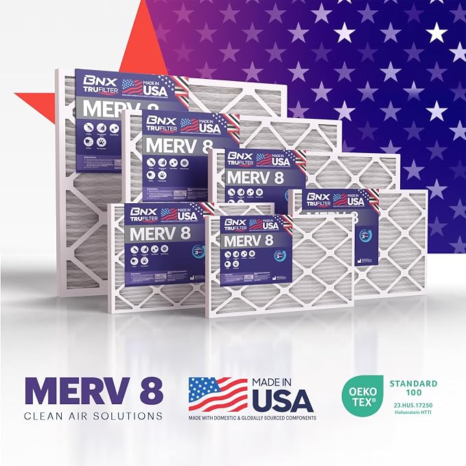 BNX TruFilter 12x30x1 Air Filter MERV 8