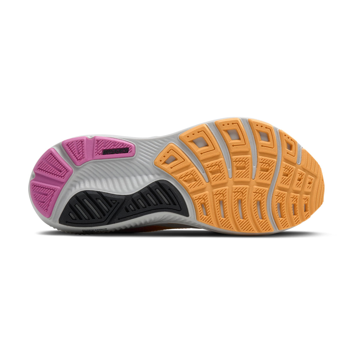Brooks Women’s Ghost 17 Neutral Running Shoe - Oyster/Apricot/Pink - 7.5 Medium