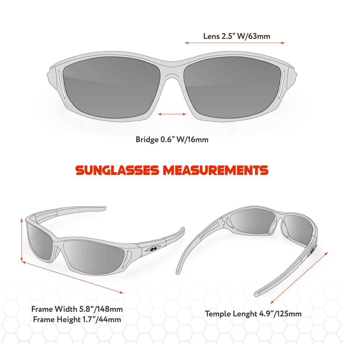 X LOOP Polarized Wrap-Around Sunglasses for Men Women Running Fishing Driving Sports Glasses