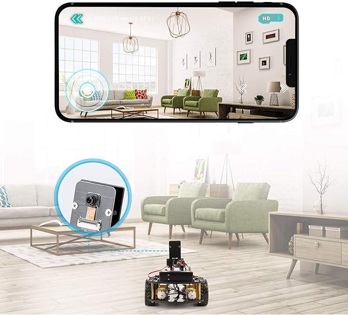ELEGOO UNO R3 Smart Robot Car Kit V4 for Arduino Robotics for Kids Ages 8-12 12-16 STEM Science Kits Coding Gifts for 8 9 10 11 12 13 14 15 16 Year Old Boys Girls Teens Cool Engineering Building Toys