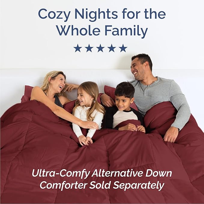 Queen Size 4 Piece Sheet Set - Comfy Breathable & Cooling Bed Sheets Set - Hotel Luxury Bedding for Women, Men, Kids, Teens, Boys & Girls - Deep Pockets, Ultra-Soft, Wrinkle Free - Oeko-Tex - Burgundy