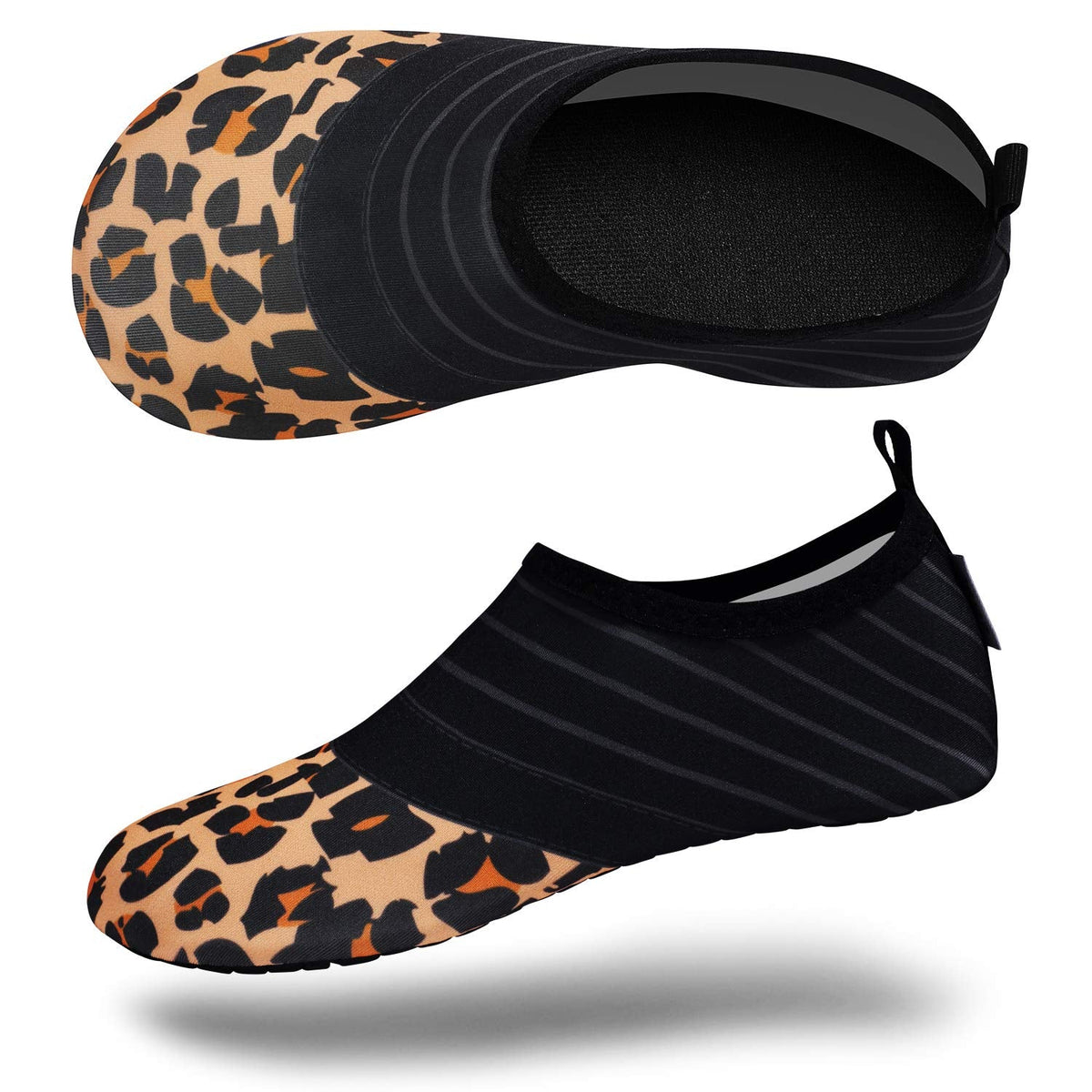 VIFUUR Water Sports Unisex Shoes Splice Orange Leopard - 9-10 W US / 7.5-8.5 M US (40-41)
