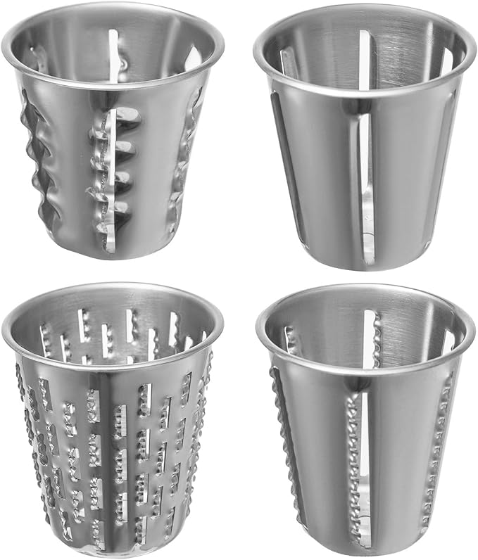 VEVOR Rotary Cheese Grater, Zinc Alloy Rotary Vegetable Mandoline, Manual Cheese Mandoline w/ 5 Stainless Steel Cutting Cones, Manual Vegetable Grater w/ 2.5L Bowl, Rotary Shredder w/Suction Base