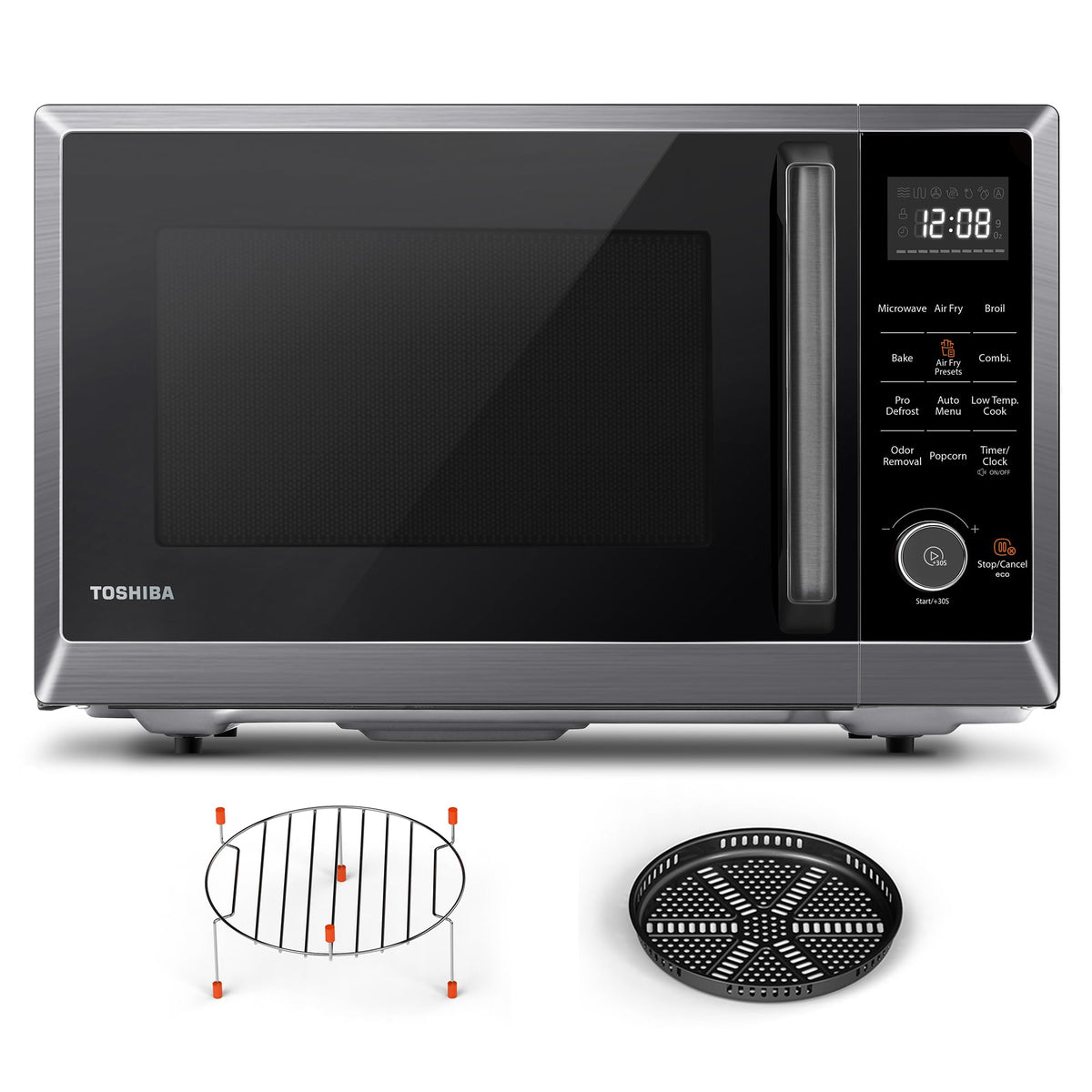 TOSHIBA Countertop Microwave Oven, 1.2 Cu.Ft, 1000W, Black