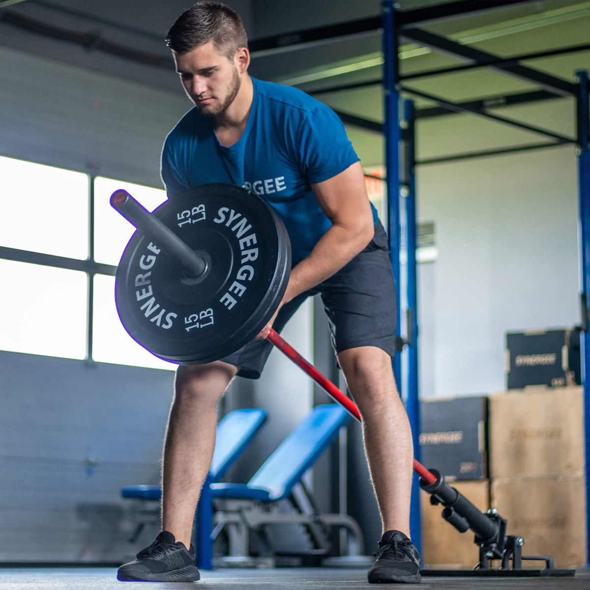 Synergee Landmine T Bar Row – Platform for 1" and 2" Barbells