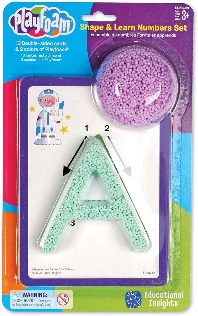 Educational Insights Playfoam Shape & Learn Alphabet Mini Set, Multicolor Small
