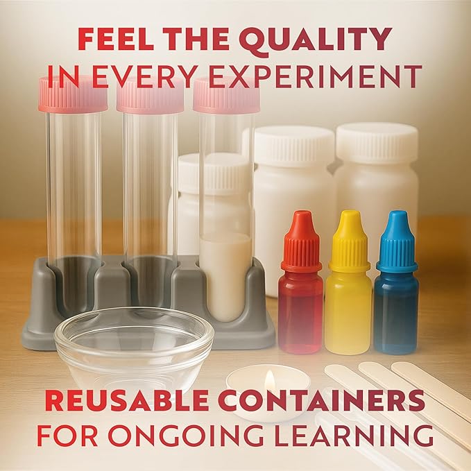 Playz Extreme Chemistry Set – 52 Unique Experiments, Science Kits for Kids Age 8-12, Lab Gear, Volcano Project, Learning Tools, Fair Activity, Discovery Gift, STEM Toys for Boys and Girls