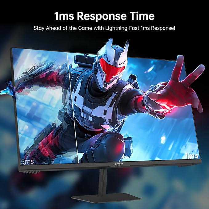 KTC 24 inch 190Hz/180Hz Gaming Monitor,HDR 400 Fast IPS Screen,FHD 1080P Monitor, 133% sRGB,AdaptiveSync,1ms Response Time,HDMI *2&DP*1,Tilt Adjustable, Eye Care