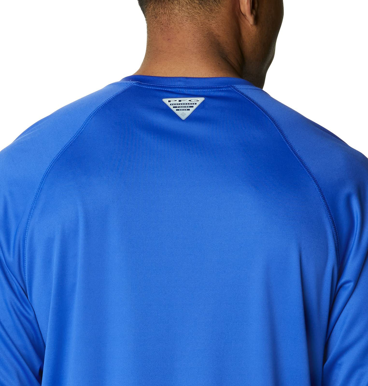 Columbia Men's Terminal Tackle Long Sleeve Shirt, Tanzanite/White Logo, 4X Tall