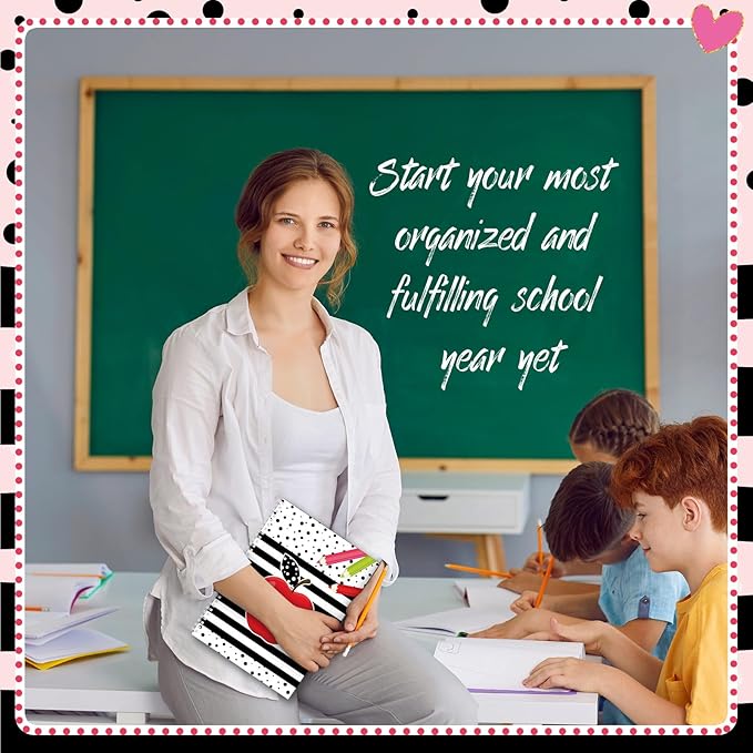 Teacher Record Book Teacher Grade Book 2026-2027 Apple Spiral Bound Record Class Planner 2026 Gradebook Office Favors for Classroom Attendance Supplies Double Sided Printing