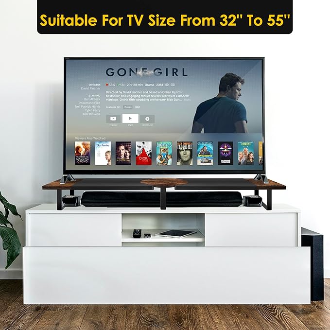 Dual Monitor Riser Stand For Desk, Adjustable Computer Monitor Stand For 2 Monitors, Shelf Riser For Desktop Organizer, For TV Laptop Printer
