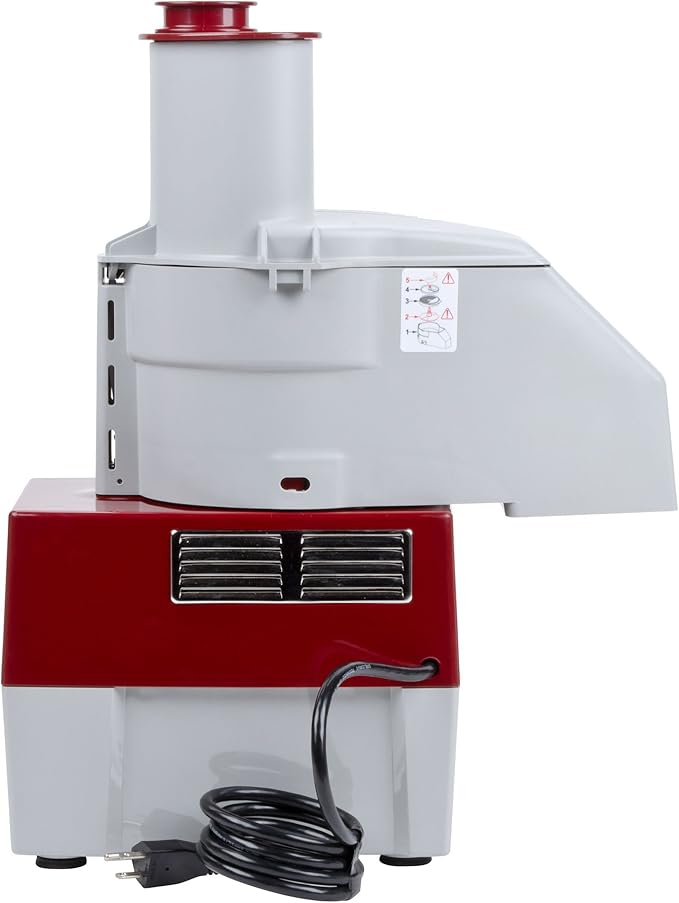 Robot Coupe R2 Dice Continuous Feed Combination Food Processor Dicer with 3-Quart Polycarbonate Bowl, Gray, 120-Volts