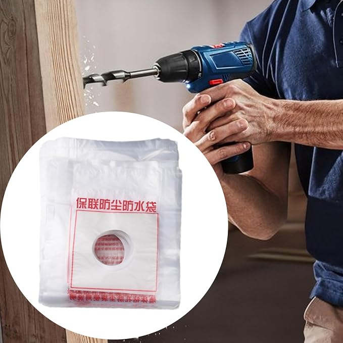 Electric Hammer Dust Bag – Drill Dust Sealr, Hole Saw Catcher | 100PCS Fine