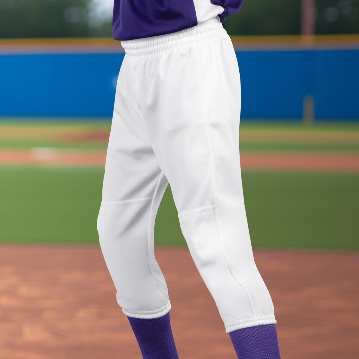 Augusta Sportswear Youth Gamer Pull-Up Baseball Pant White XL