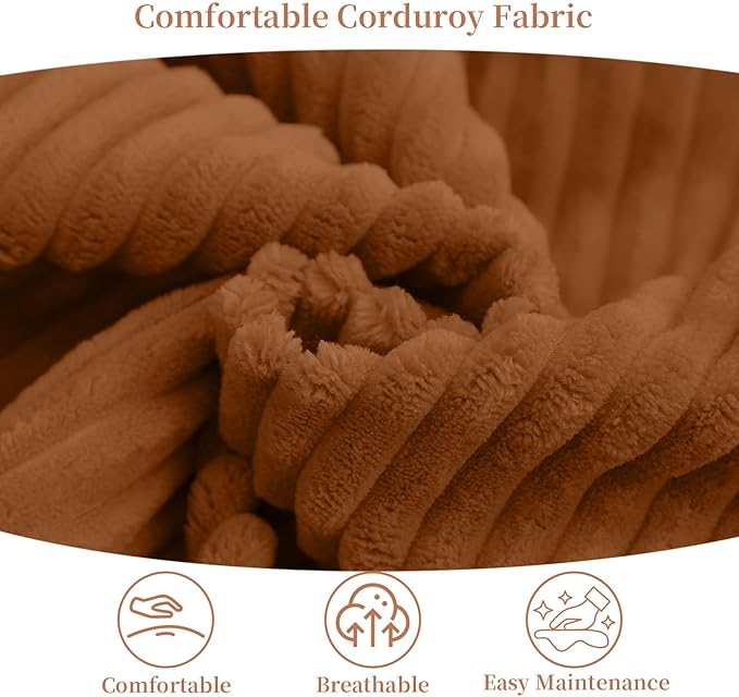 MeMoreCool Convertible Sofa Bed, Pull Out Loveseat Sofa Sleeper Couch for Bedroom Living Room Lounge, 2 in 1 Small Couch Bed with Pillow, Foldable Love Seat Futon Corduroy Orange