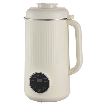 8-in-1 Nut Milk Maker, 41 oz Soy Milk Maker Machine with 10 Blades, for Homemade Oat, Nut, Soy, Juice, Milkshake, Rice Cereal, Plant-Based Beverages with Self-Cleaning, Boil Water, 12-Hour Delay
