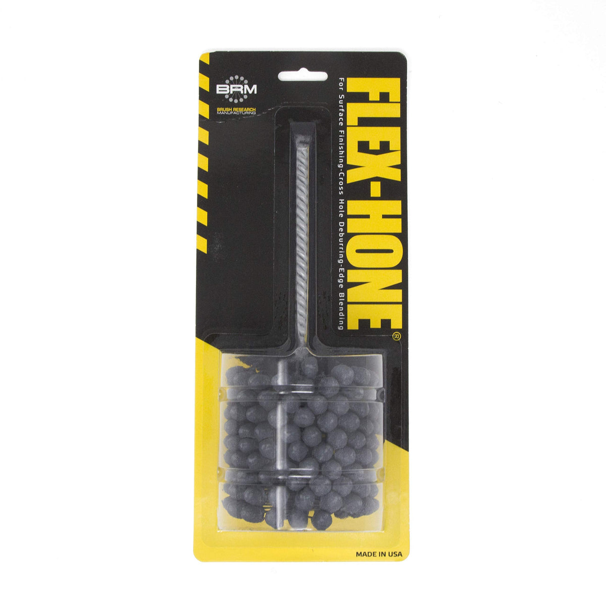 Brush Research BC27812 FLEX-HONE®, 2-7/8" (73mm) Diameter, 120 Grit, Silicon Carbide, For Mild Steel, Stainless Steel, Cast Iron and Softer Ferrous Materials