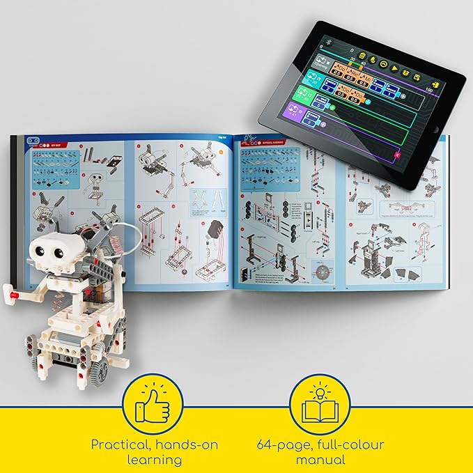 Thames & Kosmos | Robotics Smart Machines | Robotics for Kids 8 and up | STEM Kit builds 8 Robots | Full Color Manual to help with assembly | Requires tablet or smartphone | Parents' Choice Gold Award