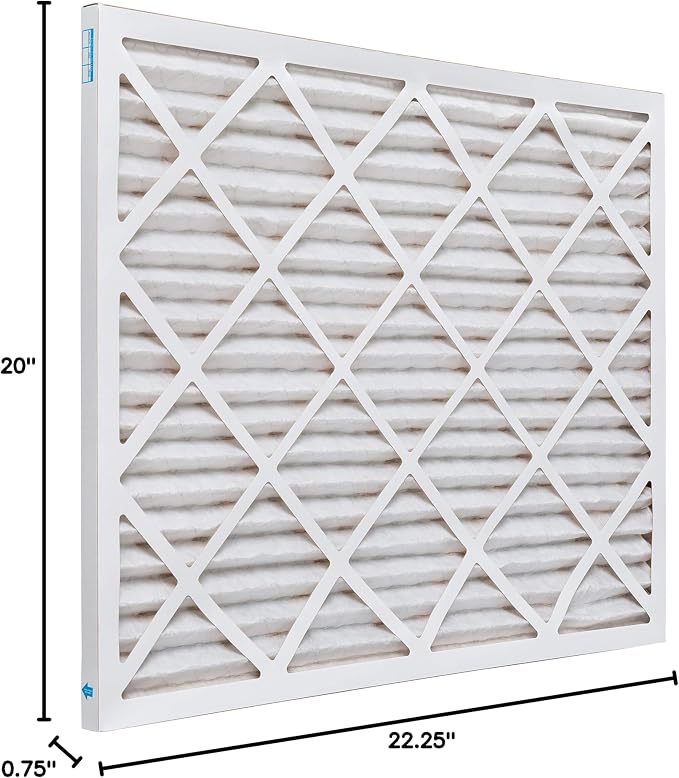 Aerostar 20x22.25x1 MERV 11 Air Filter, Pleated AC Furnace HVAC Filters