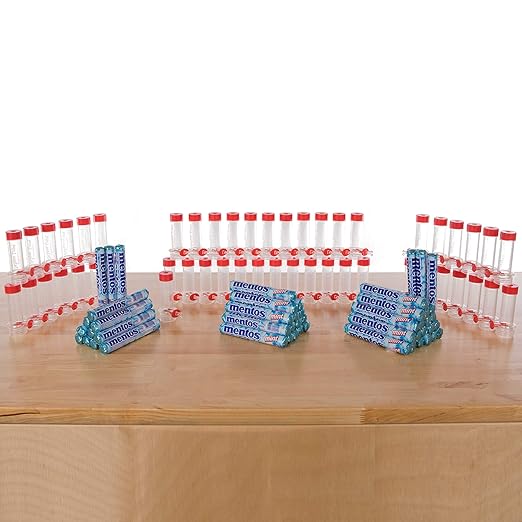 Steve Spangler Science Geyser Tube Experiment, Chemical Reactions Science Experiments for Kids, Amazing Geysers with Soda & Mentos Candy, School, Camp, Homeschool Science Kits, Incl: 1 Tube