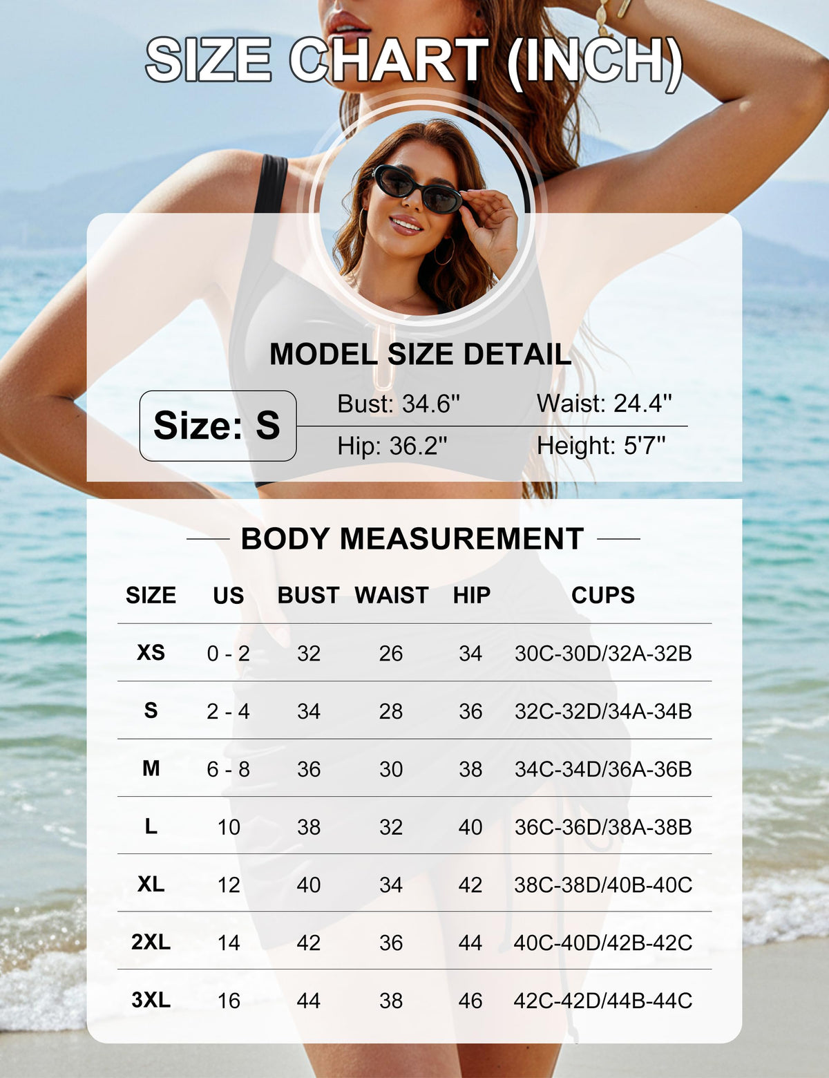 Blooming Jelly Women High Waisted Bikini Sets Two Piece Tummy Control Swimsuit Modest Slimming Bathing Suit Skirt (M, Hot Pink)