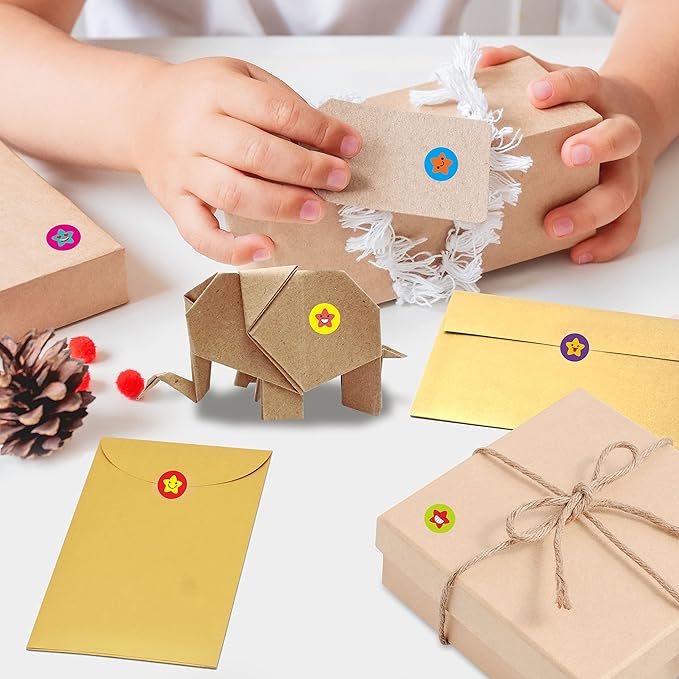 12456 PCS Star Stickers, More Than 12100 Incentive Star Stickers & 288 Gold Foil Star Stickers in 14 Colors and 14 Designs for Reward Behavior Chart (Each Measures 3/8”)