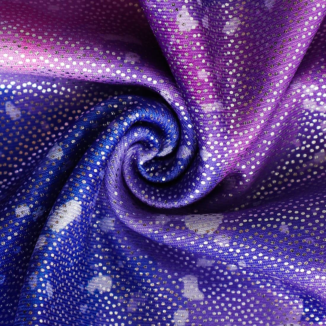 HOZIY Little Girls Gymnastics Leotards with Shorts Size 7-8 Years 7/8 Rainbow Purple Pink Biketards Stars Starry Tumbling Outfits Sparkly Milky Way Galaxy Leotardos Para Gimnasia Ninas