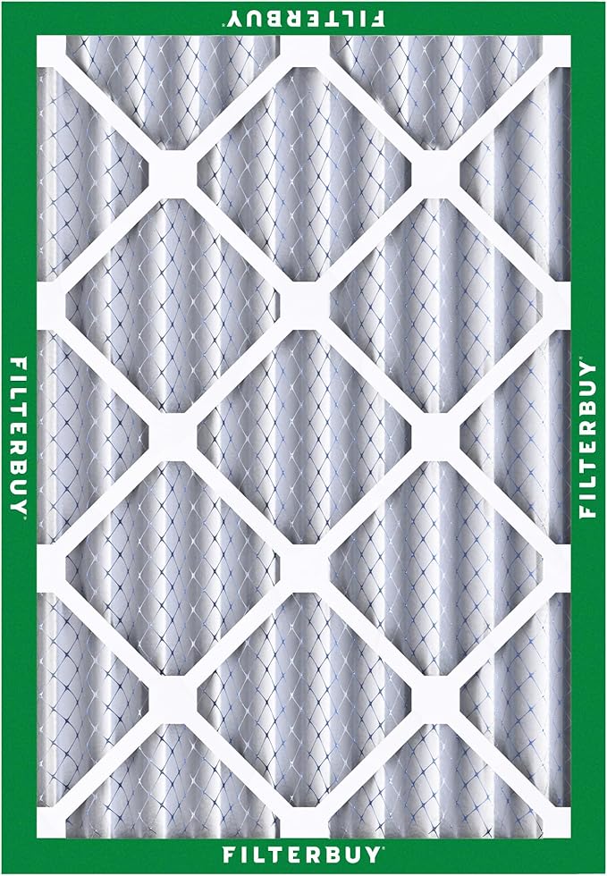 Filterbuy 14x20x4 Air Filter MERV 8 Essential Dust & Allergy Defense,