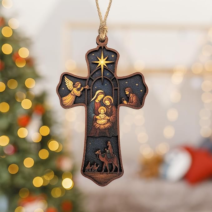 Christmas Ornament 2025 - Christian Christmas Ornaments - Religious Christmas Ornaments - Christmas Ornaments - Christian Christmas Decor - Christmass Decoration