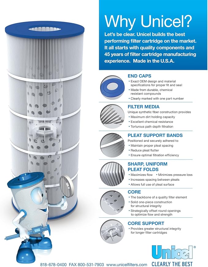 Unicel C-7350 50 Square Foot Media Replacement Hot Tub Spa Filter Cartridge