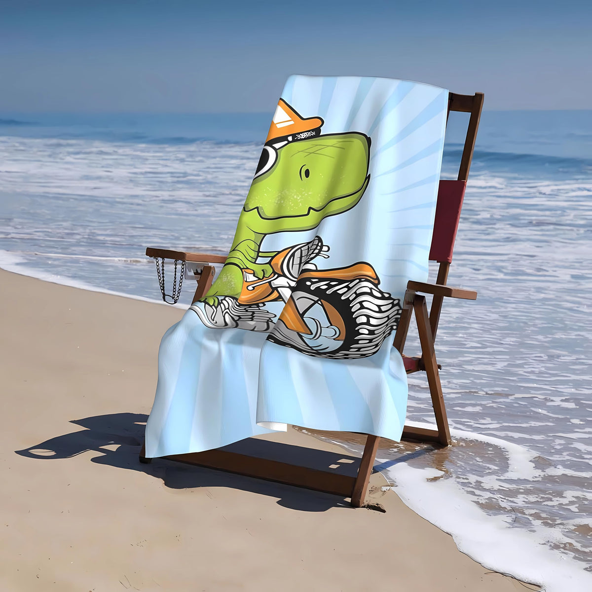 LMKLOP Cute Dinosaur Beach Towel for Kids/Boys/Toddler/Baby, Personalized Microfiber Beach Towels Bulk, Quick Dry Beach Towel for Pool, Lightweight Bath Towels Oversized Clearance 30"x 60"