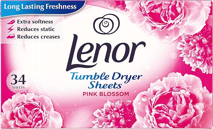 Lenor Tumble Dryer Sheets Sparkling 34's