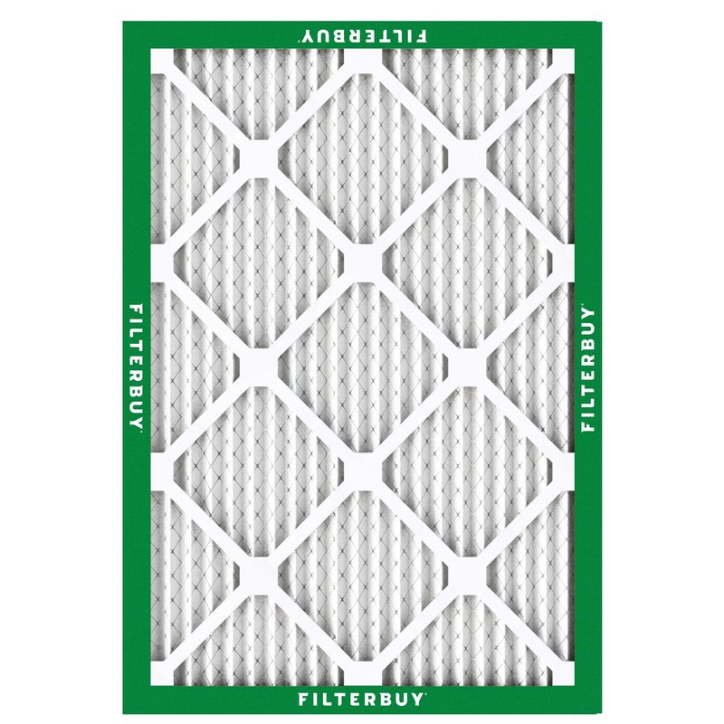 Filterbuy 28x30x1 Air Filter MERV 8 Essential Dust & Allergy Defense (2-Pack), Electrostatic Pleated HVAC AC Furnace Filters Replacement, Made in USA (Actual Size: 27.75 x 29.75 x 0.75)